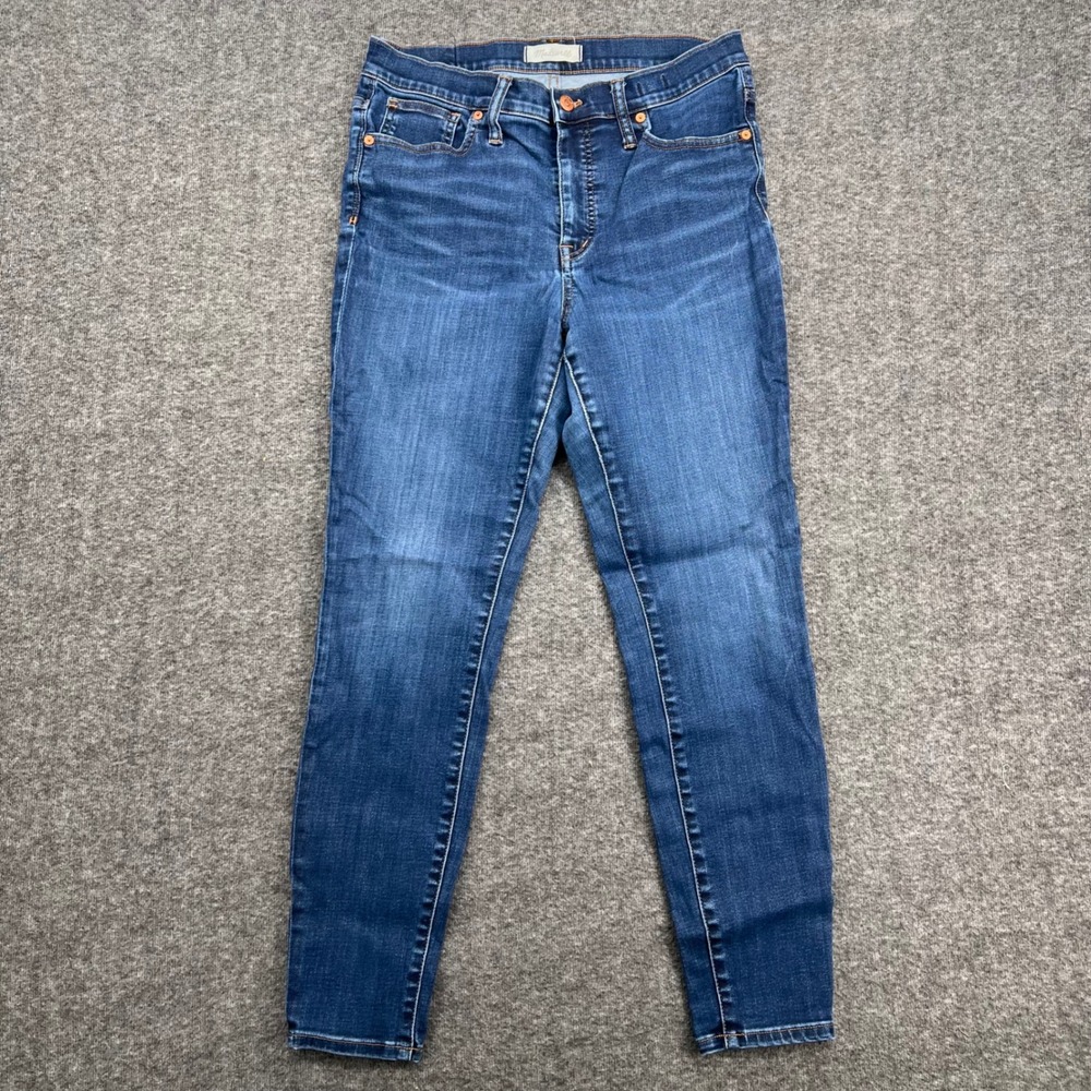 Madewell 9 High-Rise Skinny Jeans Medium Wash Denim Pants Womens‎ Size 31